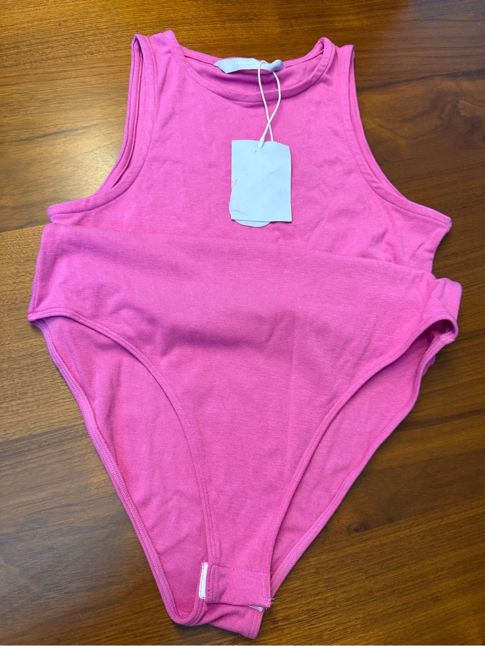 Sleeveless Hot Pink Stretch Bodysuit